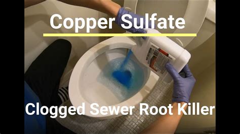 copper sulfate sewer line